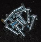 1/4" UNC x 3/4" Zinc Plated BZP Full Thread Steel Hexagon Set Screw 8788